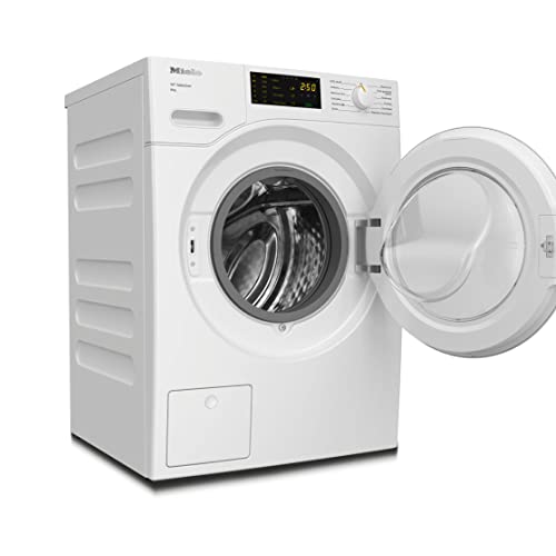 Miele WSD023 WCS 8 kg Washing Machine - Freestanding, Quiet Front-Loading Washer with 1400rpm Spin, Pre-ironing and CapDosing, A Rated Energy Efficiency, in Lotus White