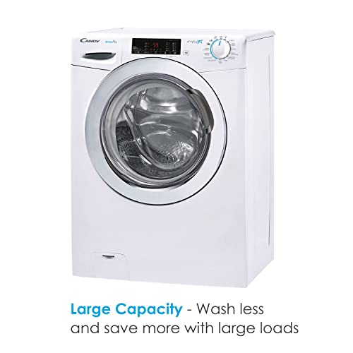 Candy Smart Pro CSO14103TWCE Freestanding Washing Machine, WiFi Connected, 10 kg Load, 1400 rpm, White
