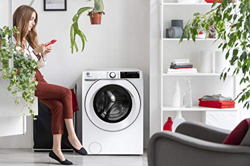 Hoover H-Wash 500 HW411AMC Freestanding Washing Machine, Large Capacity, 11 kg, 1400rpm, White, Decibel rating: 50, EU Acoustic Class: A