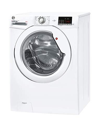 Hoover H-Wash 300 H3W492DE Free Standing Washing Machine, Rapid Wash Cycles, 9 kg Load, 1400 rpm, White
