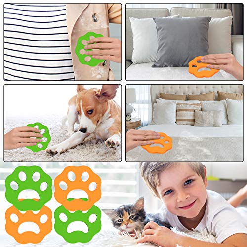 Pet Hair Remover for Laundry, 4 Pack Laundry Hair Catcher Washing Machine Lint Remover Reusable - Pet Fur Laundry Catcher Hair Remover for Laundry Bedding Clothes