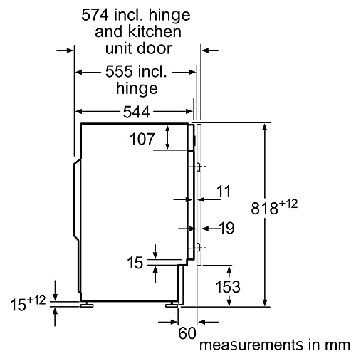 Bosch WIW28502GB Built in Washing Machine with 8kg Capacity, 5 Year Warranty (T&Cs apply), SpeedPerfect, ActiveWater Plus, EcoSilence Drive, 1400rpm, White, Serie 8
