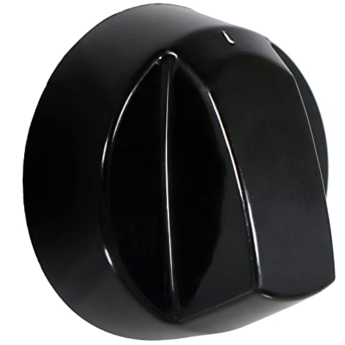 Spares2go Universal Black Control Switch Knob for All Makes and Models of Oven Cooker & Hob 40mm Plastic