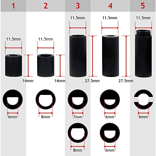 Spares2go Universal Black Control Switch Knob for All Makes and Models of Oven Cooker & Hob 40mm Plastic