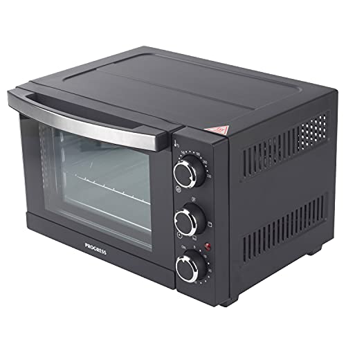 Progress EK4359P 15 L Electric Mini Toaster Oven, Compact Table-Top Design, Variable Temperature Control, 60-Minute Timer, Automatic Safety Shut-Off, Includes Baking Tray, Wire Rack and Tray Handle
