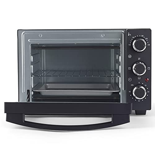 Progress EK4359P 15 L Electric Mini Toaster Oven, Compact Table-Top Design, Variable Temperature Control, 60-Minute Timer, Automatic Safety Shut-Off, Includes Baking Tray, Wire Rack and Tray Handle