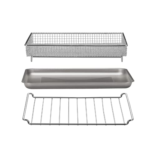 Cuisinart TOA-60BKS Convection AirFryer Toaster Oven, Premium 1800-Watt Oven with 7-in-1 Functions and Wide Temperature Range, Large Capacity AirFryer with 60-Minute Timer/Auto-Off, Black Stainless