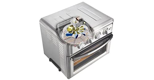 Cuisinart TOA-60BKS Convection AirFryer Toaster Oven, Premium 1800-Watt Oven with 7-in-1 Functions and Wide Temperature Range, Large Capacity AirFryer with 60-Minute Timer/Auto-Off, Black Stainless
