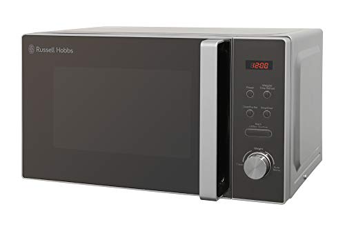 Russell Hobbs RHM2076S Compact Microwave, 800 W, 20 liters, Silver & Futura 2-Slice Toaster 18780 - Stainless Steel Silver