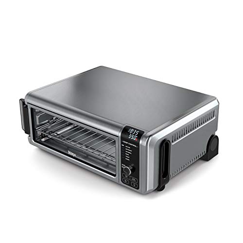Ninja Foodi Mini Oven [SP101UK] 8-in-1 Flip Mini Oven, Air Fryer, Bake, Grill, Silver