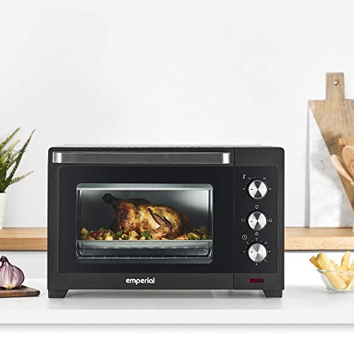Emperial 30L Mini Oven Electric Grill - Multi Cooking Function & Grill, Adjustable Temperature Control, Timer - 1600W
