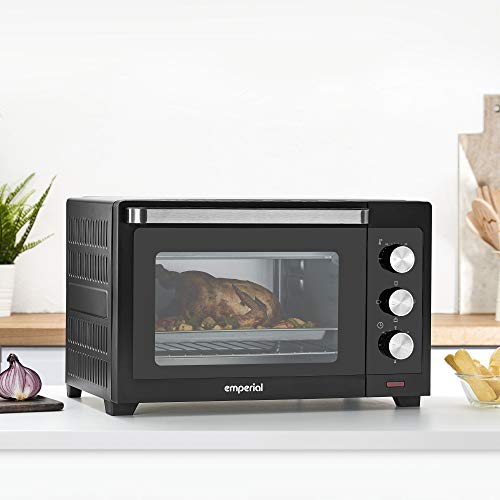 Emperial 30L Mini Oven Electric Grill - Multi Cooking Function & Grill, Adjustable Temperature Control, Timer - 1600W