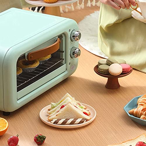UOOD Electric Oven Home Baking Multi-function Electric Oven Smart Mini 12L Small Oven, Mini Multi-Functioning Retro Toaster Oven