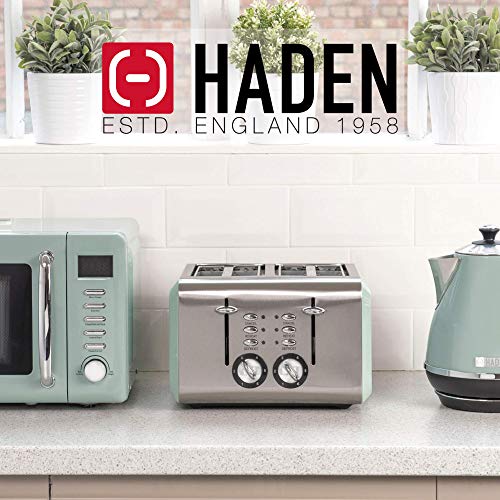 Haden Cotswold Sage Green Microwave - 20ltr Capacity - 800W Microwave - Digital Controls - 60 Minute Timer - 5 Power Levels - Digital Controls - Defrost and Express Functions