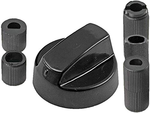 Utiz Universal Black Control Switch Knobs For All Makes And Models Of Ovens Cookers Hobs Pack of 4
