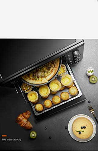 Mini Oven | 35 Lliters |Toaster Oven | Electric Oven | Oven | Small Oven | Double Glass Door | Removable Crumb Tray | Interior Lighting | 3D Recirculation | 1700 Watts