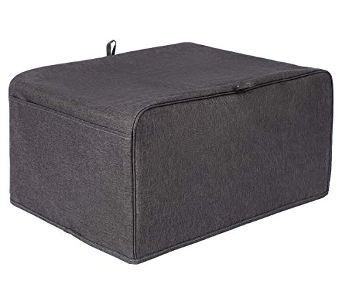 CACTIYE Toaster Oven Dust Cover with Accessory Pockets Compatible with Hamilton Beach 6 Slice of Toaster Oven (GRAY)