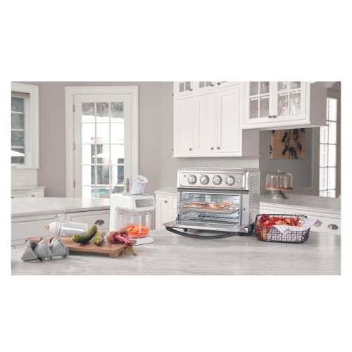 Cuisinart Air Fryer + Convection Toaster Oven by Cuisinart, 7-1 Oven with Bake, Grill, Broil & Warm Options, Stainless Steel, TOA-60