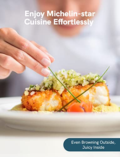 Involly 15L Air Fryer Oven, Countertop Convection Mini Oven, 18 in 1 Digital Table-top Air Fryers Toaster Oven, Compact Electric Pizza Oven, Roast, Bake, Grill and Dehydrate, Stainless Steel, 1600W