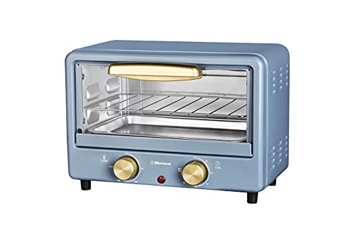 Belaco BTO-1010L Retro look Mini 10L Toaster Oven Tabletop Cooking Baking Portable Oven 750w 60 min Timer 100-230° Stainless Steel Heating Tube incl. Baking Tray & Wire Rack