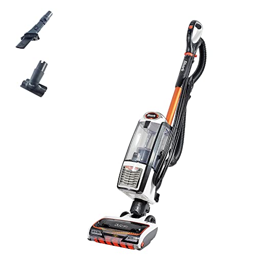 Shark Upright Vacuum Cleaner [NZ801UK] Powered Lift-Away with Anti-Hair Wrap Technology, White & Orange