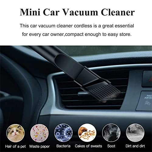 Funvalley Surperfect Handheld Vacuum Cleaner, Car Vacuum Cleaner Cordless Powerful, 8000Pa 120W Mini Rechargeable Vacuum Cleaner With Powerful Suction, Powerful Car Handheld Vacuums (Black)