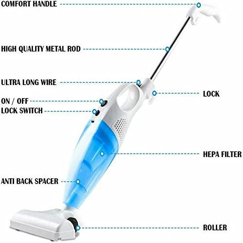 Youyijia Upright Handheld Vacuum Cleaner, 2 In1 1000W Cheap Hoover Corded Stick Vacuum Cleaner with Efficient HEPA for Carpet Floor Pet Hair Lightweight Vacuums