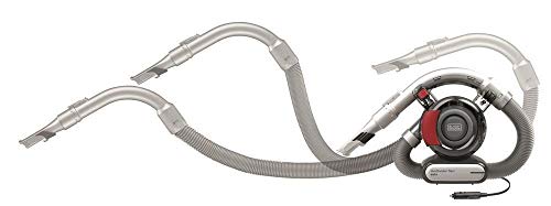 Black & Decker PD1200AV-XJ Black+Decker 12 V Flexi Auto Dustbuster, Grey/Red