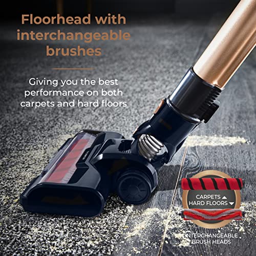 Tower T513001BLG RF1PRO Performance 29.6V Cordless 3-IN-1 Vacuum Cleaner Black and Rose Gold