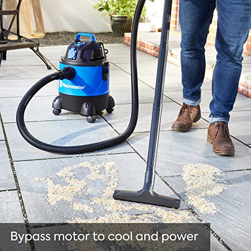 Vacmaster Multi 20 PTO Wet & Dry Vacuum Cleaner, 20 litre, 1250W motor, power take off socket, ideal for DIY, garage and car cleaning, 2 year guarantee