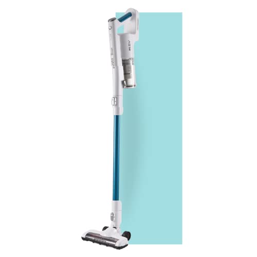 Swan Rapidclean Cordless Ultra Lightweight 3-in-1 Stick Vacuum Cleaner, 0.45L Dust Capacity, 40 Min Run Time, Blue & White, SC15826N