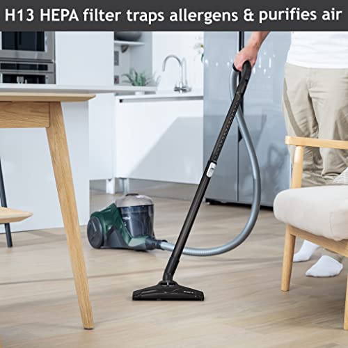 Hoover HP310HM Bagless Cylinder Vacuum Cleaner with Allergy Care - H-POWER 300, Green