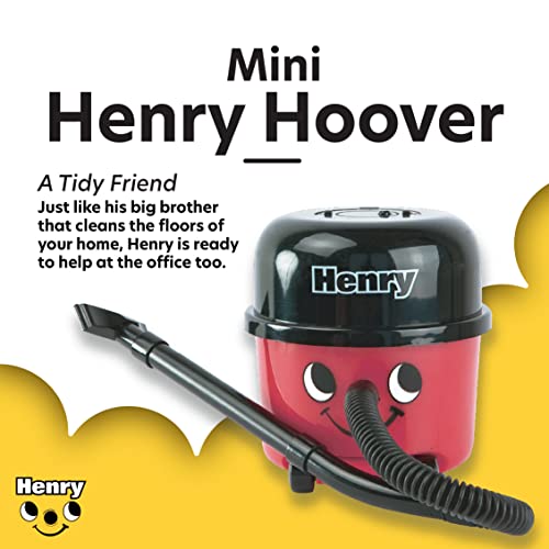Paladone PP2500HH Henry Hoover Desk Vacuum-Novelty Desktop Cleaner, Red