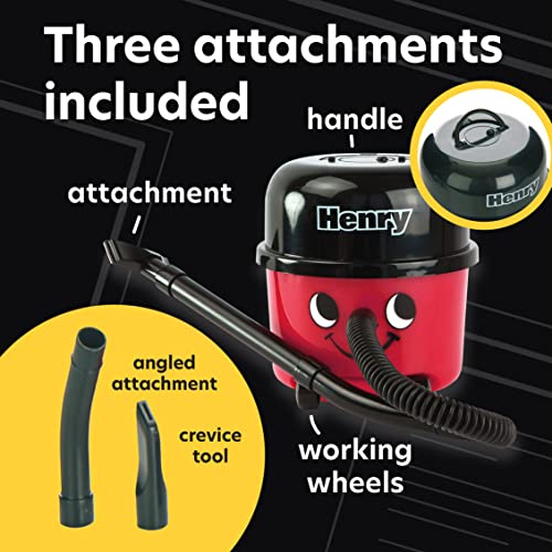 Paladone PP2500HH Henry Hoover Desk Vacuum-Novelty Desktop Cleaner, Red