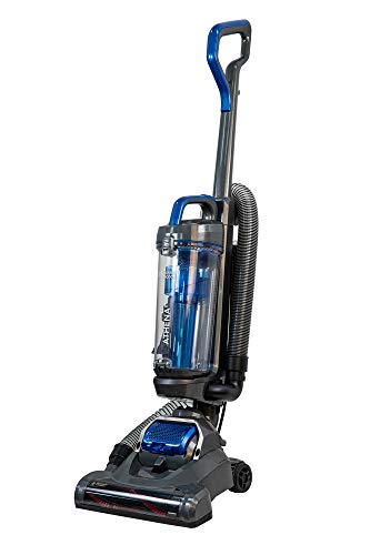 Russell Hobbs RHUV5101 ATHENA2 Upright Vacuum in Grey and Blue - Swivel Floorhead - 9 m Cleaning Radius - 2 Year Guarantee