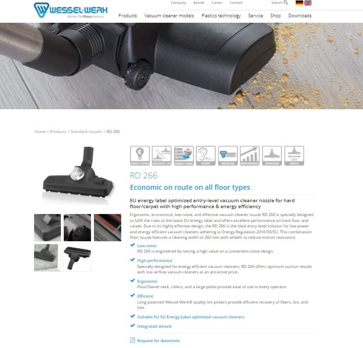 Akitas 800W Powerful Bagless Cylinder Vacuum Cleaner Hoover With German Wessel Werk Nozzle Head hard floor carpet