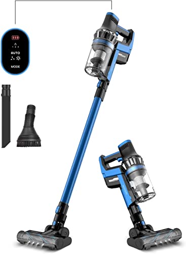 Proscenic i10 Cordless Vacuum Cleaner, VBoost Technology, 4 in 1 Cordless Stick Vacuum, 3 Adjustable Modes, LED Touch Display, Removable Battery, up to 53min Runtime,380W