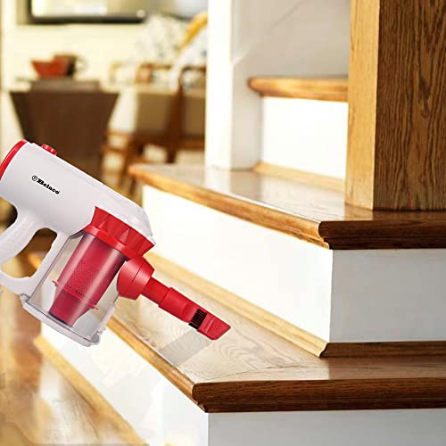 Belaco Hoover Corded Upright vacuum cleaner 600W white & red 3 in 1 Stick handheld vacuum cleaner bagless HEPA and Multi cyclonic function portable and light weight