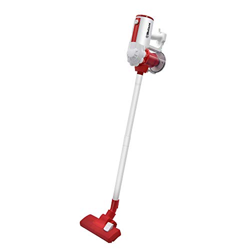 Belaco Hoover Corded Upright vacuum cleaner 600W white & red 3 in 1 Stick handheld vacuum cleaner bagless HEPA and Multi cyclonic function portable and light weight