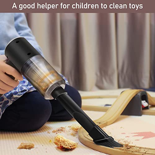 SUMEI Rechargeable Keyboard Vacuum Cleaner Cordless, 42W 3.5Kpa Powerful Hand Held Desk Vacuum Cleaner（with LED Light）,Usb Mini Hoover for Car,Pet,Pc,Computer,Laptop,Desktop,Keyboard Cleaning