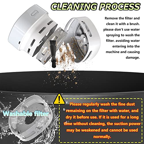 IGOKOTI Desk Vacuum Cleaner Mini Rechargeable Desktop Dust Handheld Cordless Vacuum Cleaner Tabletop Desktop Vacuum Sweeper Energy Saving Design (White)