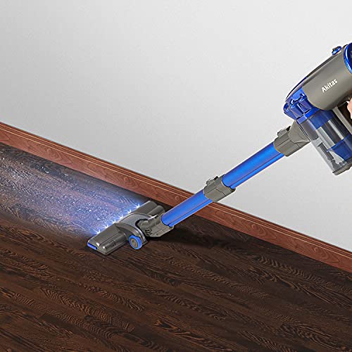 Akitas 600w Corded 3-in-1 Upright Turbo Handheld Stick Vacuum Cleaner Hoover Lightweight Compact Powered Spinning Brush Head for Hard Floor Carpet Car