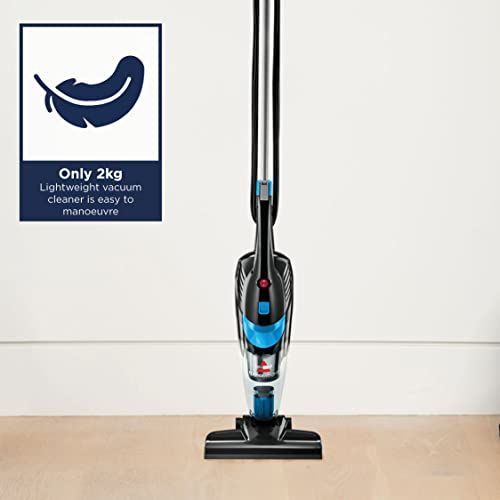 BISSELL Featherweight | 2-in-1 Lightweight Vacuum | Quickly Converts From Upright To Handheld | 2024E, Titanium/Bossanova Blue
