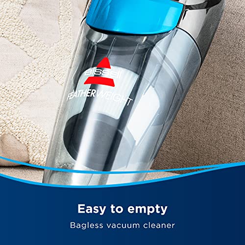 BISSELL Featherweight | 2-in-1 Lightweight Vacuum | Quickly Converts From Upright To Handheld | 2024E, Titanium/Bossanova Blue
