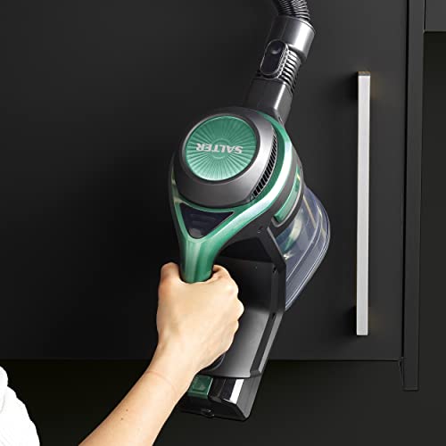 Salter SAL0046 Cordless Vacuum Cleaner - 22.2V Flexi Plus+ 2 In 1 Multi Surface Cleaner, Converts For Handheld Use, Includes Flexible Hose, 1.2L, 40 Minute Run Time, LED Motorised Floor Brush, Green