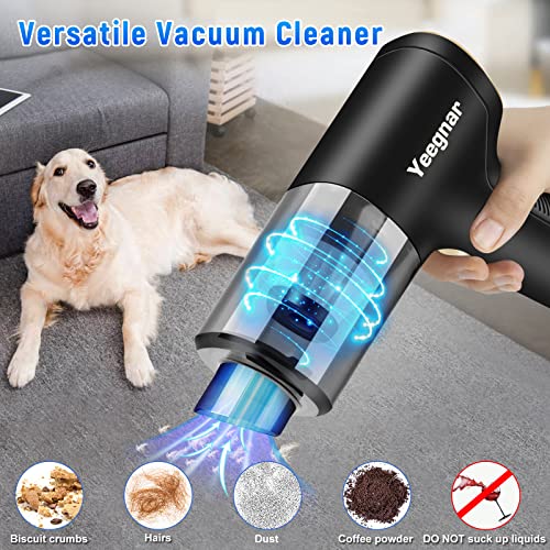 Handheld Vacuum, Wireless Handheld Car Vacuum Cleaner, 6000PA Suction Portable Cordless Mini Vacuum, 2 in 1 Vacuum & Blower, Versatile Vacuum for Car Cleaning & Household Chores