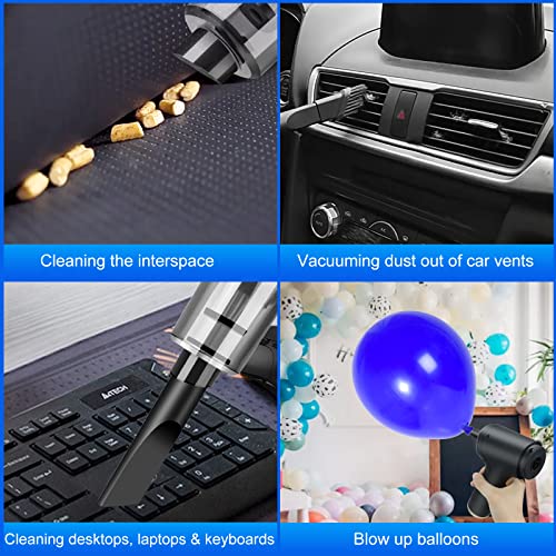 Handheld Vacuum, Wireless Handheld Car Vacuum Cleaner, 6000PA Suction Portable Cordless Mini Vacuum, 2 in 1 Vacuum & Blower, Versatile Vacuum for Car Cleaning & Household Chores