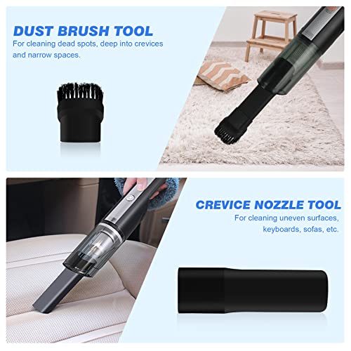 Handheld Vacuum, Cordless Vacuum Cleaner with 8000Pa Strong Suction, Portable Car Vacuum Cleaner, Mini Car Hoover, Lightweight Rechargeable Dry/Wet Vacuum for Home