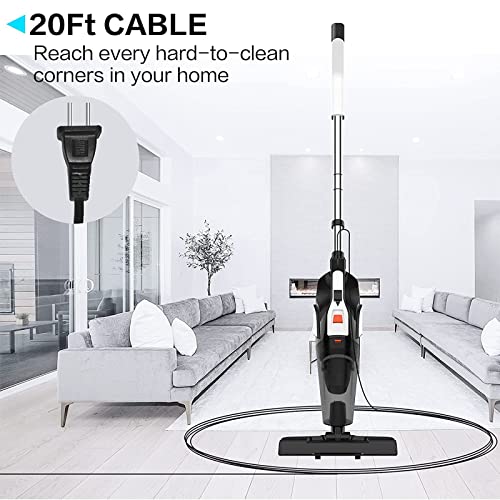 Hihhy Vacuum Cleaner, Corded Upright Vacuum Cleaners, 18000pa Strong Suction hoover Vacuum Cleaner with Non-Woven Fillters, 4-in-1 Lightweight Stick & Handheld Vacuum, For Stairs/Hard Floor
