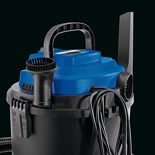 Draper 90107 230V 1250W 15L Wet and Dry Vacuum Cleaner, Grey